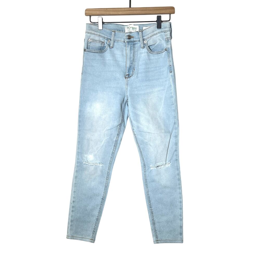 RE Generation light wash distressed Hydro high-rise skinny jeans size 27 B160